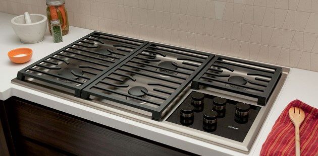 Wolf® 36" Stainless Steel Transitional Gas Cooktop-1