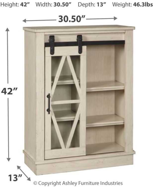 Signature Design by Ashley® Bronfield White Accent Cabinet-3