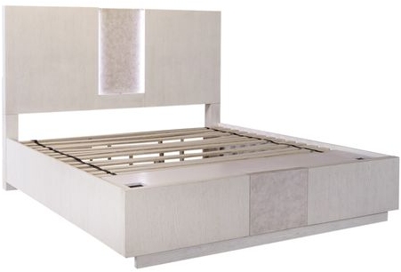 Liberty Furniture Mirage Wirebrushed White Queen Storage Bed