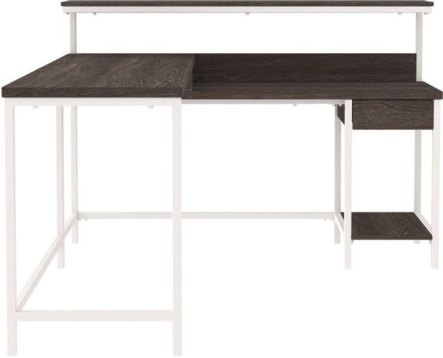 Signature Design by Ashley® Dorrinson Two-tone L-Desk with Storage-2
