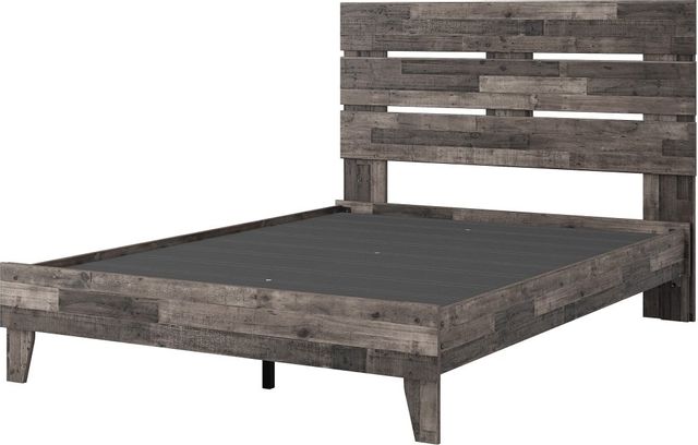 Signature Design by Ashley® Neilsville Multi Gray Queen Panel Platform Bed 3