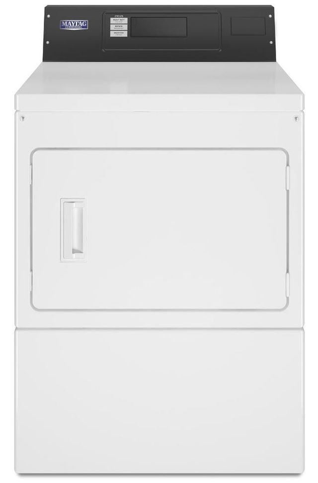 Maytag® Commercial 7.4 Cu. Ft. White Front Load Electric Dryer-0