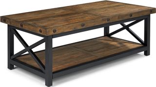 Flexsteel® Carpenter Black/Brown Rectangular Coffee Table