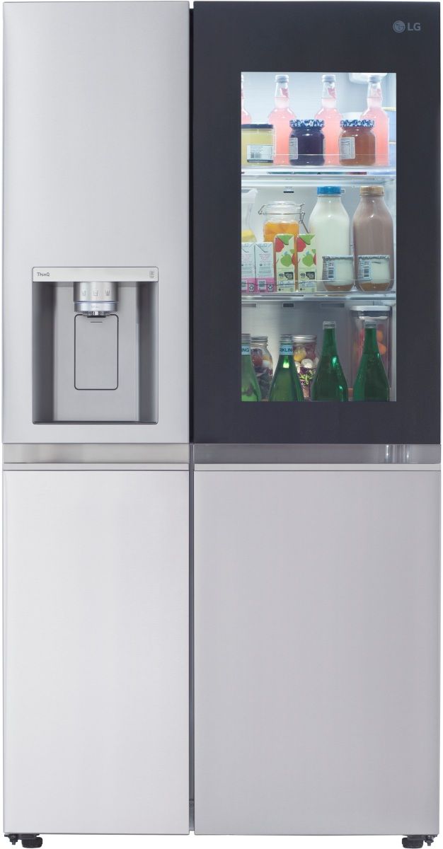 LG 4 Piece Kitchen Package with a 27 Cu. Ft. Side-By-Side InstaView™ Refrigerator with Craft Ice™-2