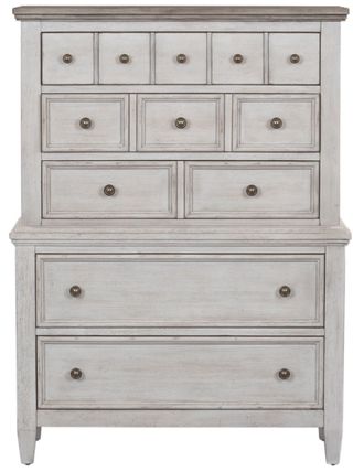 Liberty Furniture Heartland Antique White 5 Drawer Chest
