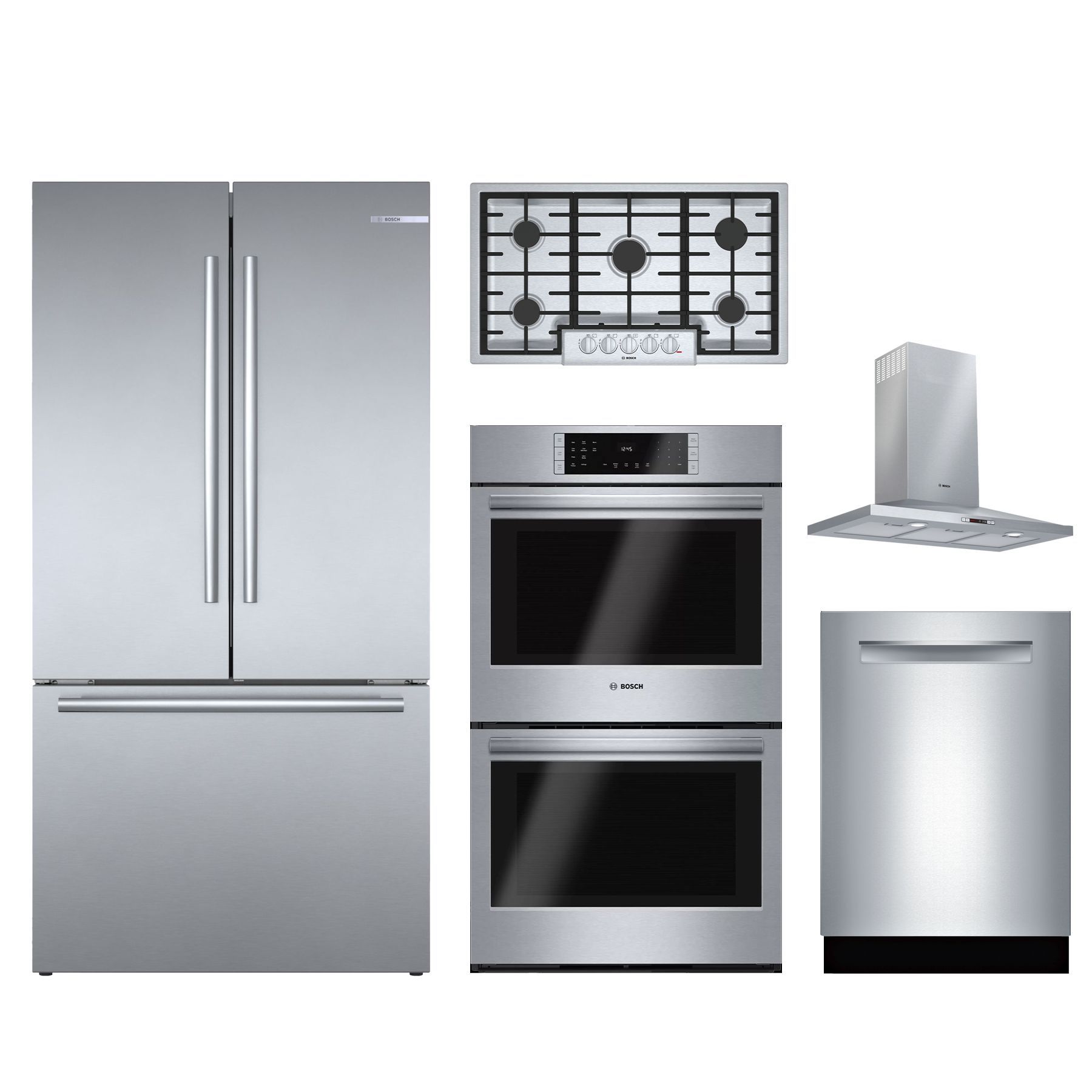 Bosch 5 Piece Stainless Steel Kitchen Package BOKITSHP878ZD5N