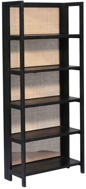 Mill Street® Black/Natural Bookcase