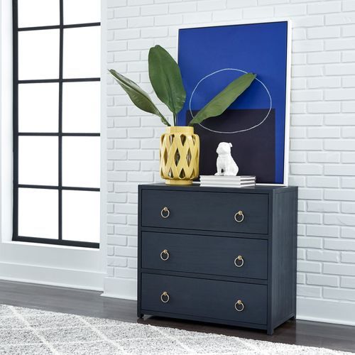 Liberty Furniture Midnight Wire Brushed Denim Accent Cabinet 7