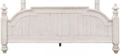 Liberty Farmhouse Reimagined Antique White/Chestnut Queen Poster Footboard