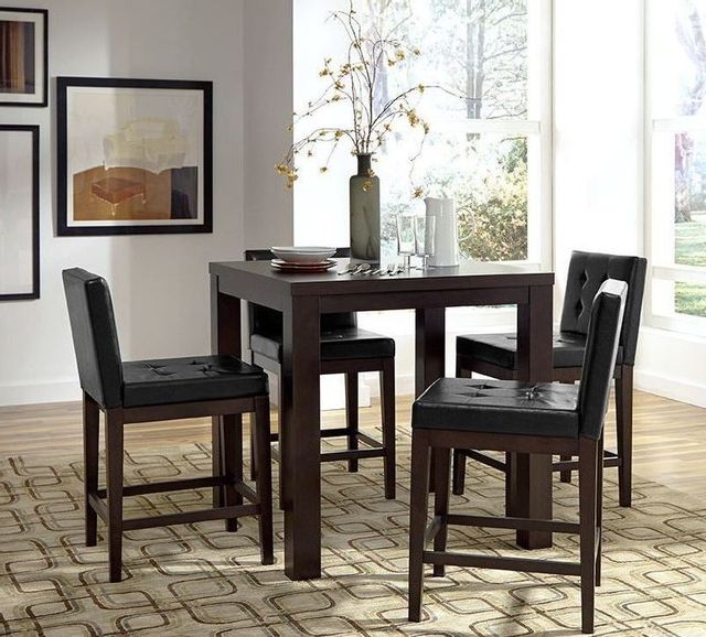 Progressive® Furniture Athena Dark Chocolate Counter Dining Table 1