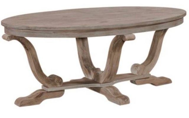 Liberty Greystone White-Washed Mill Cocktail Table-0