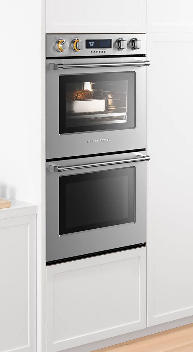 Fisher Paykel Series 9 30" Stainless Steel Electric Built In Double Oven-1