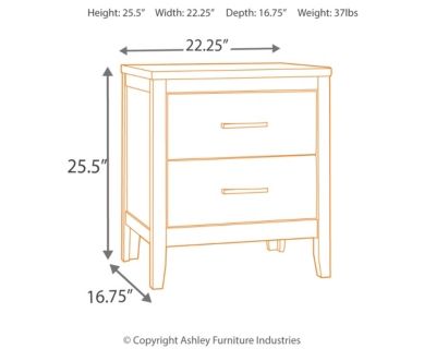 Signature Design by Ashley® Olivet Silver Nightstand 6