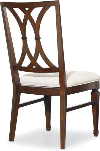 Hooker® Furniture Palisade 2-Piece Taupe/Warm Walnut Splat Back Side Chair Set