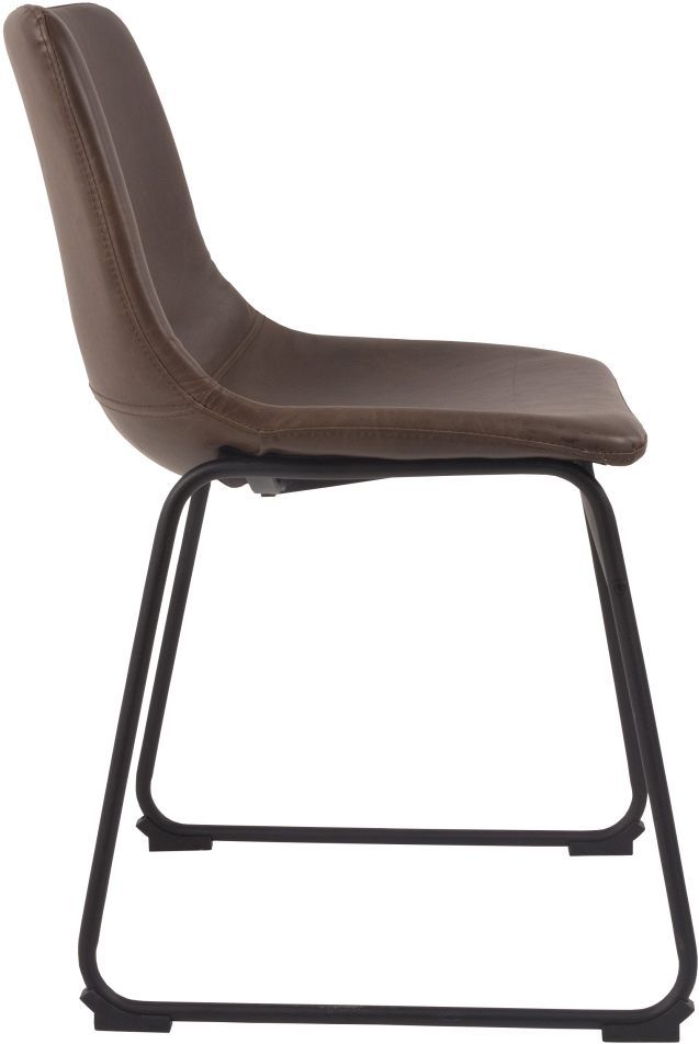 Chaise d'appoint Centiar en tissu noir/brun Signature Design by Ashley® 4
