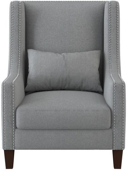 Mazin Furniture Keller Light Gray Accent Chair