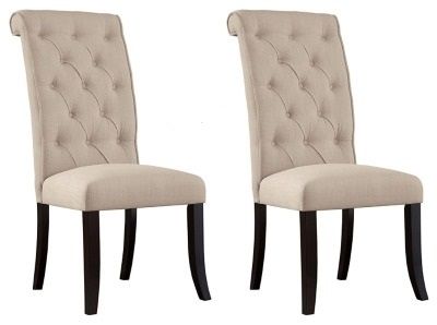 Signature Design by Ashley® Tripton 2-Piece Linen Dining Room Chair Set 0