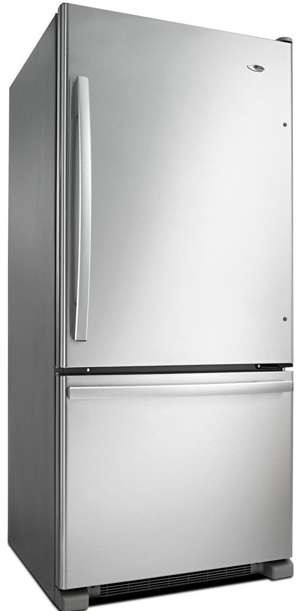 Réfrigérateur à congélateur inférieur de 29 po Amana® de 18,0 pi³ - Acier inoxydable 1