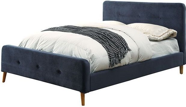 Furniture of America® Barney Navy Full Platform Bed | Kusel's Furniture ...