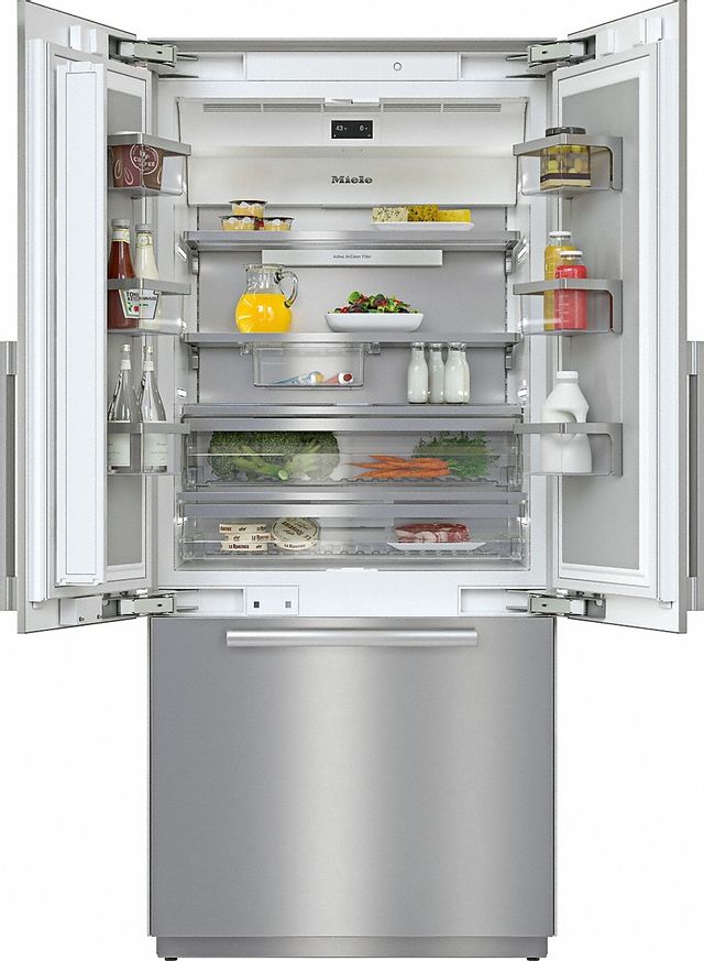 Miele MasterCool™ 19.4 Cu. Ft. Stainless Steel/CleanSteel French Door ...