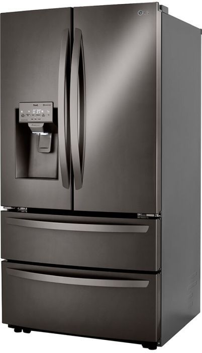 LG 22.0 Cu. Ft. Black Stainless Steel Counter Depth French Door Refrigerator-3