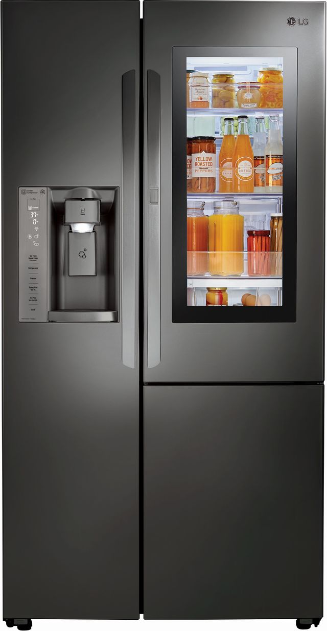 LG 21.74 Cu. Ft. Black Stainless Steel Counter Depth Side-By-Side Refrigerator