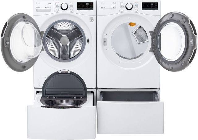 LG 5.2 Cu. Ft. White Ultra Large Capacity Smart Wi-Fi Enabled Front Load Washer 12