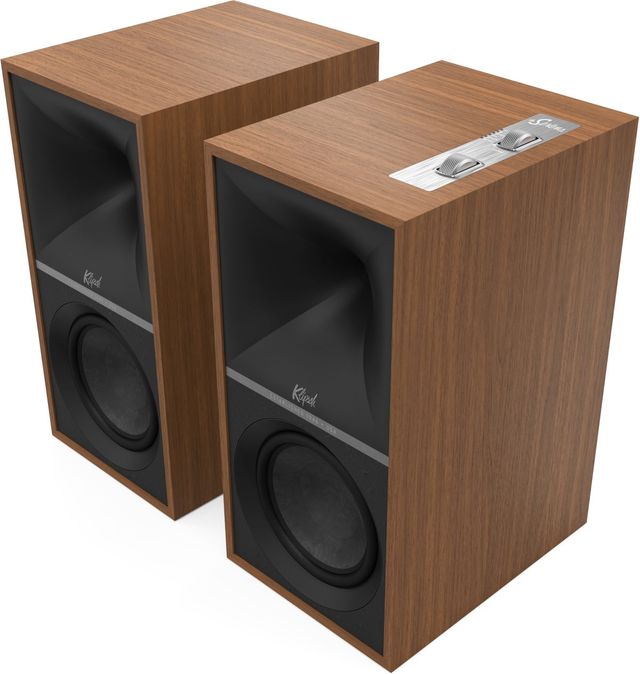 Klipsch® 7.1.2 Dolby Atmos Walnut Bookshelf Speakers 1