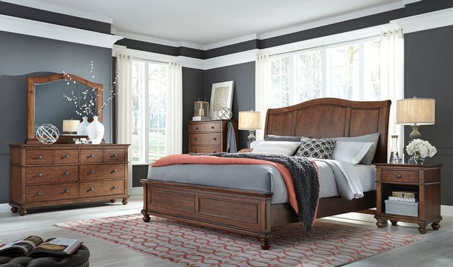 Aspenhome® Oxford Whiskey Brown Chest 1
