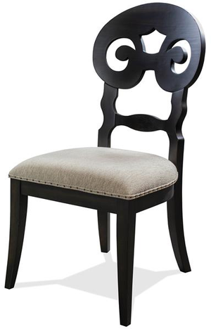 Riverside Furniture Mix-N-Match Chairs Rubbed Black Side Chair