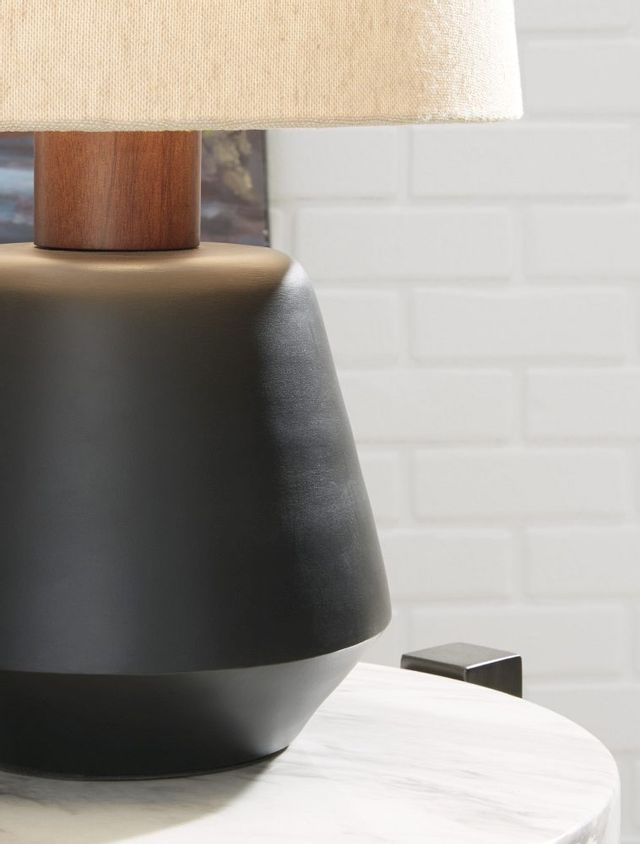Signature Design by Ashley® Ancel Black/Brown Metal Table Lamp 3