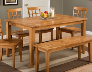 Jofran Inc. Simplicity Honey Rectangle Dining Table