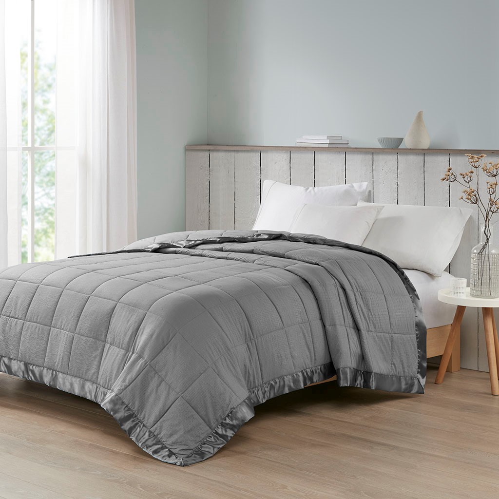Olliix by Madison Park Cambria Charcoal King Premium Oversize Down ...