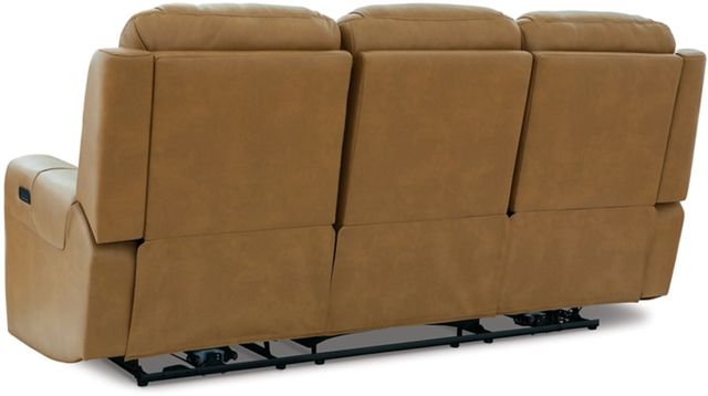 Signature Design by Ashley® Card Player Cappuccino Power Reclining Sofa-3