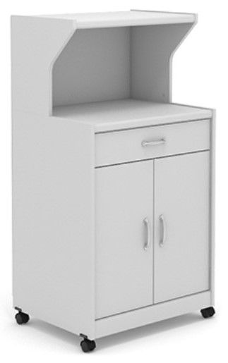 Sauder - Microwave/Kitchen Cart - Modern Grey