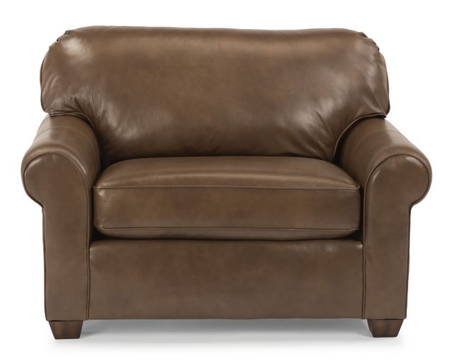 Flexsteel® Thornton Leather Chair and a Half-1