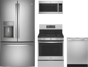 GE Profile™ 4 Piece Stainless Steel Kitchen Package