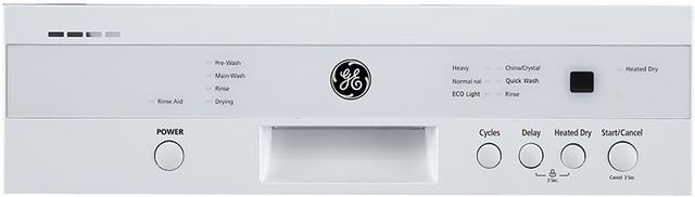 GE® 18" White Built In Dishwasher 2