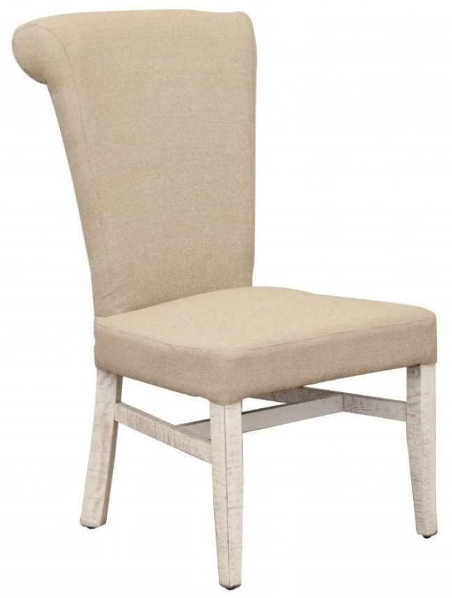 Ivory upholstered outlet chair