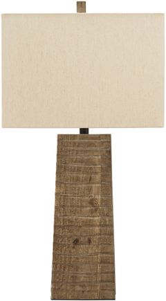 Signature Design by Ashley® Deonte Brown Wood Table Lamp
