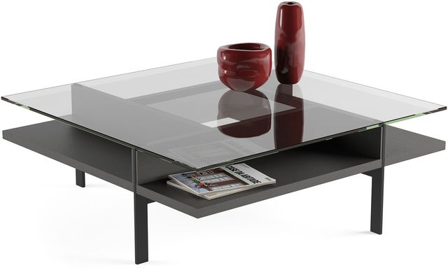 BDI Terrace™ Charcoal Stained Ash Square Coffee Table 2