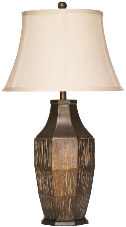 H & H Lamp Berber Distressed Lamp