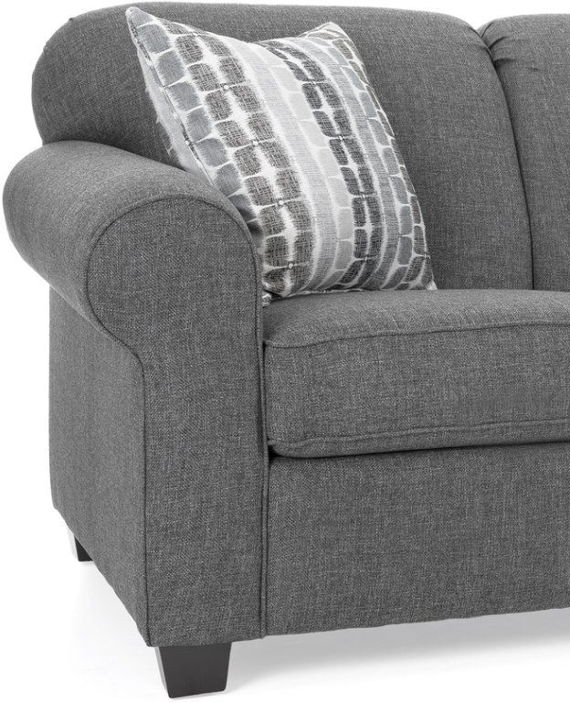 Decor-Rest® Furniture LTD 2455 Gray Loveseat 2