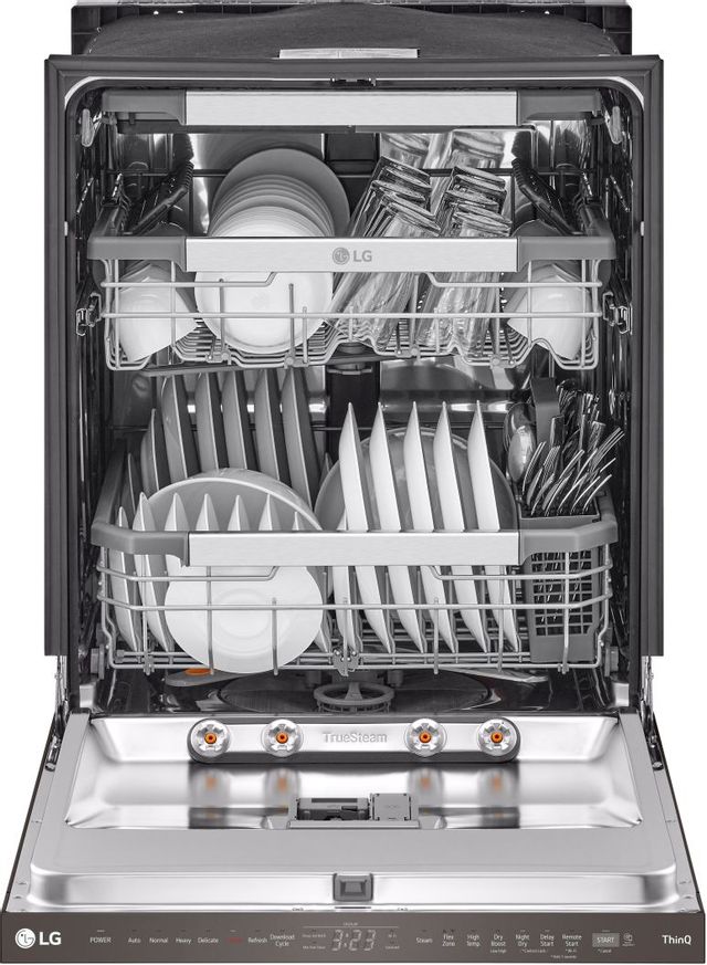 LG -Front Control Dishwasher with Lodecibel Operation and Dynamic Dry