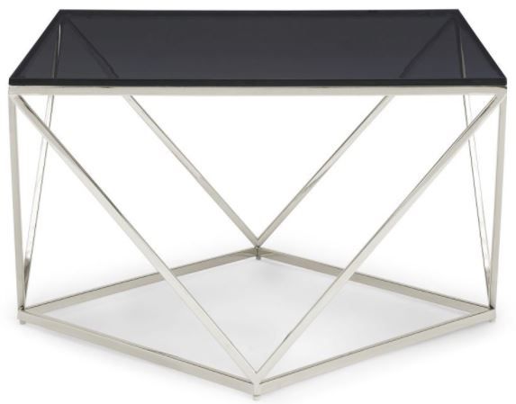 Modus Furniture Aria Polished Stainless And Smoked Glass Steel Coffee Table 4vg521 Colders 7762