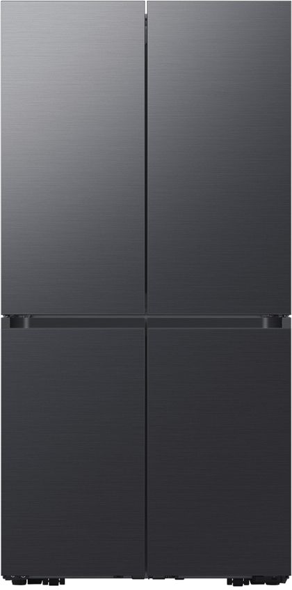 Samsung Bespoke 23.0 Cu. Ft. Matte Black Steel Smart Counter Depth 4-Door Flex™ French Door Refrigerator with WiFi and Customizable Panel Colors 0