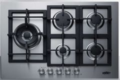 Summit® 30" Stainless Steel Natural Gas Cooktop 