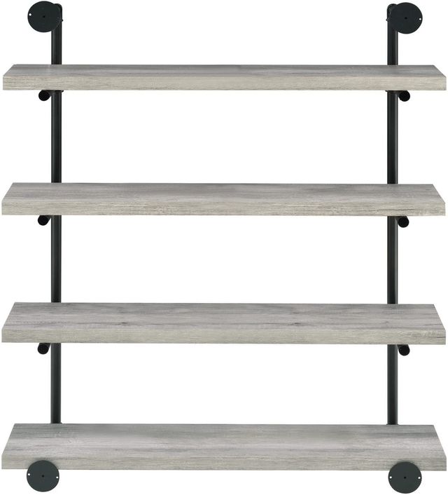 Coaster® Black And Grey Driftwood 40-Inch Wall Shelf 6