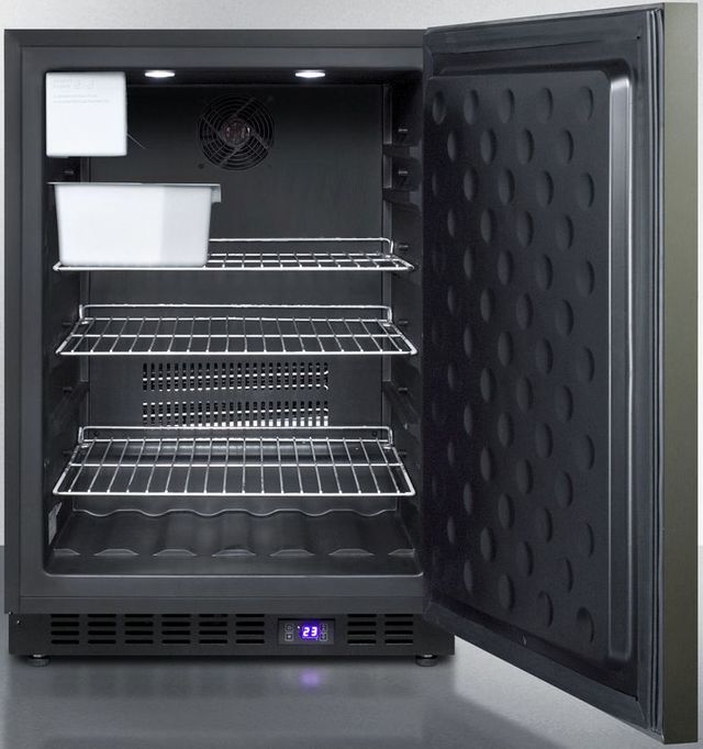 Summit® 4.7 Cu. Ft. Black Stainless Steel Built In All Freezer 2