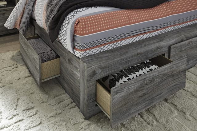 Signature Design by Ashley® Baystorm Gray Queen Panel Bed with 4 Storage Drawers 3